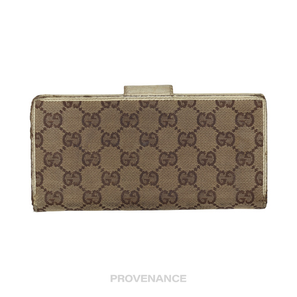 🔴 Gucci GG Canvas Long Wallet - Ivory - Picture 2 of 7
